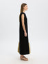 Selected Femme Halley shoulderpad ankle dress black